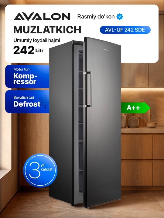 Muzlatgich AVALON AVL-UF 242 SDE - 