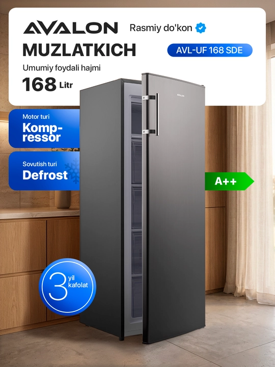 Muzlatgich AVALON AVL-UF 168 SDE - 