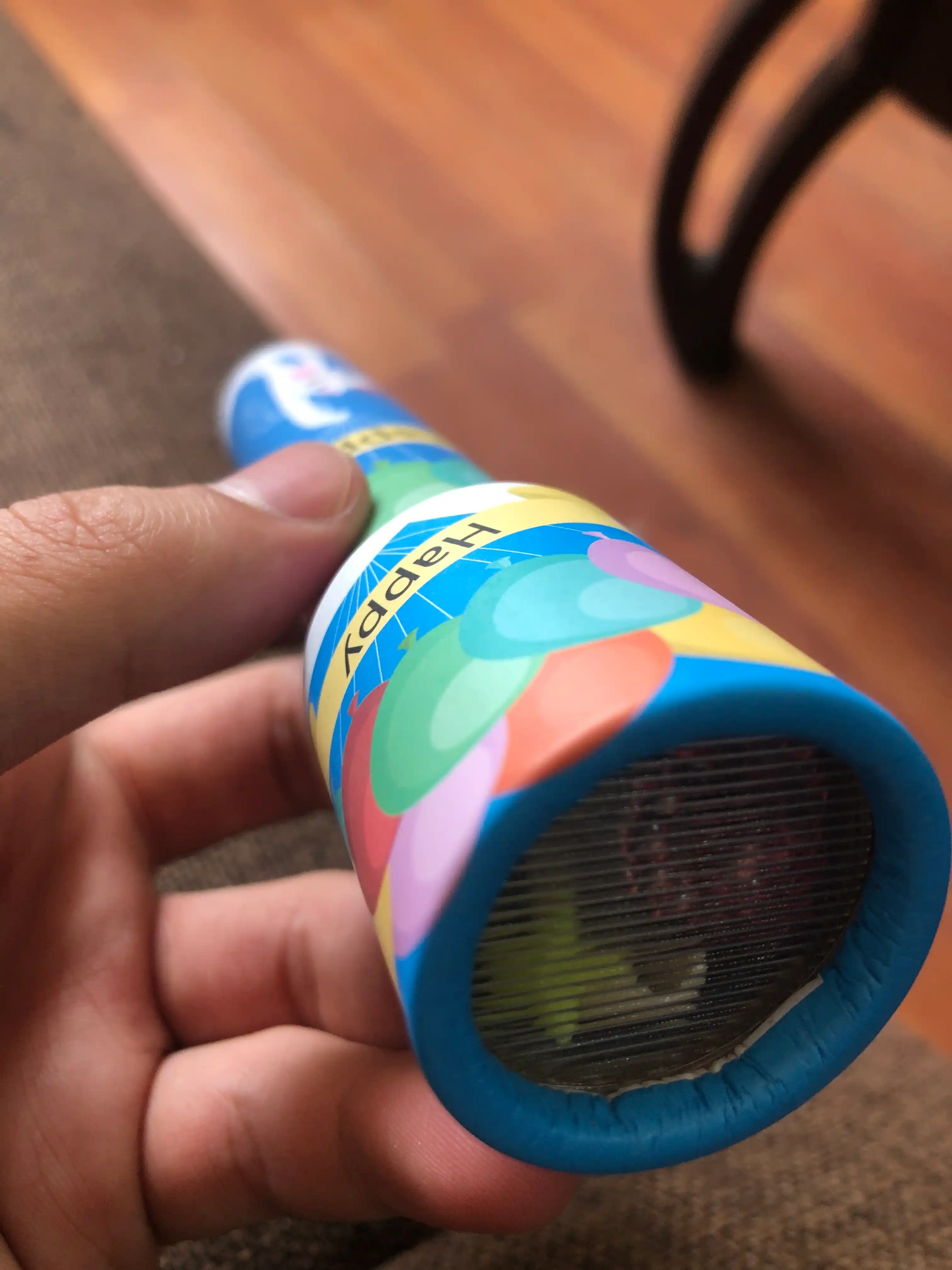 Bolalar uchun rangli kaleidoskop optik o‘yinchoq 16 sm
