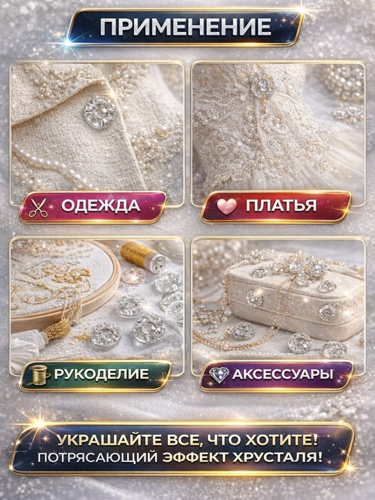 Пуговицы для одежды набор, швейная фурнитура, разные размеры и цвета, 2 и 4 прокола