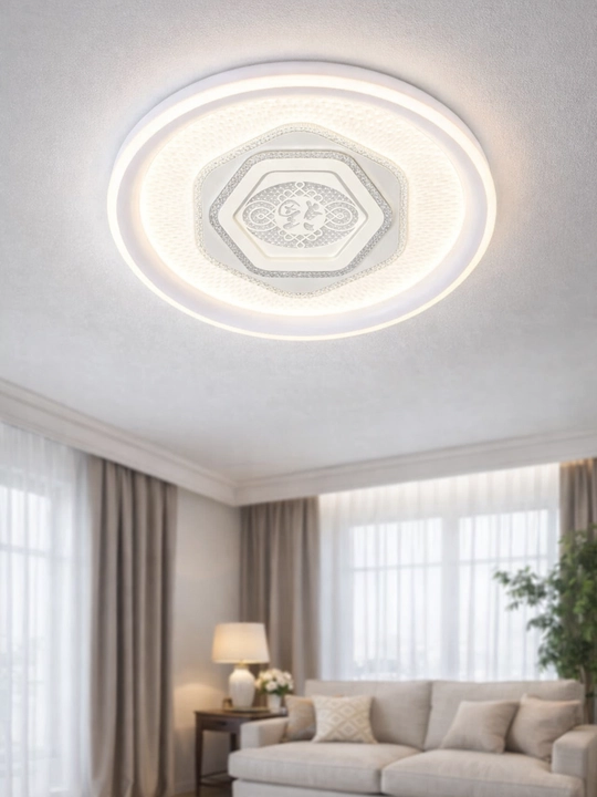 Plafon lyustra hitech yoritish chiroq led, 3 xil rejim yonish