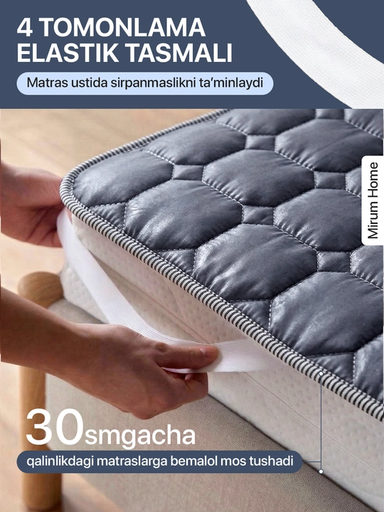 Bambuk matras uchun qoplama namatrasnik, matrasga chexol