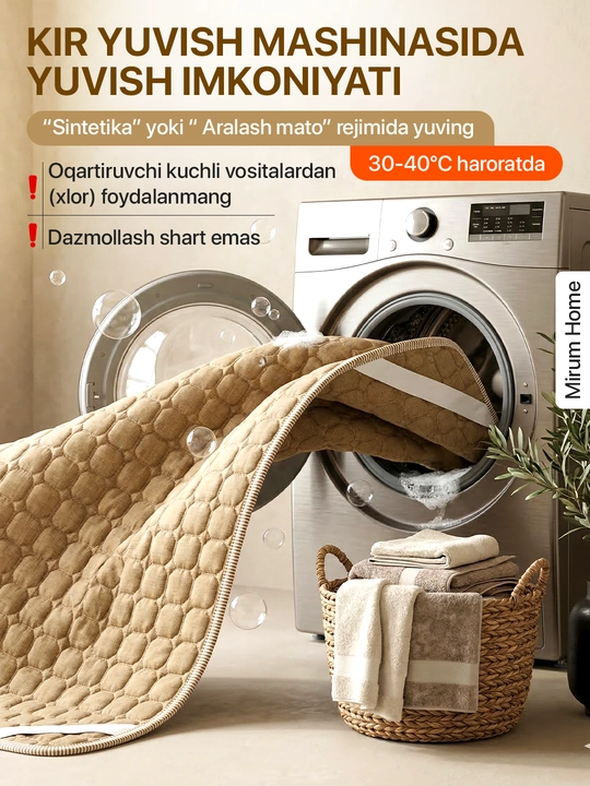Bambuk matras uchun qoplama namatrasnik, matrasga chexol
