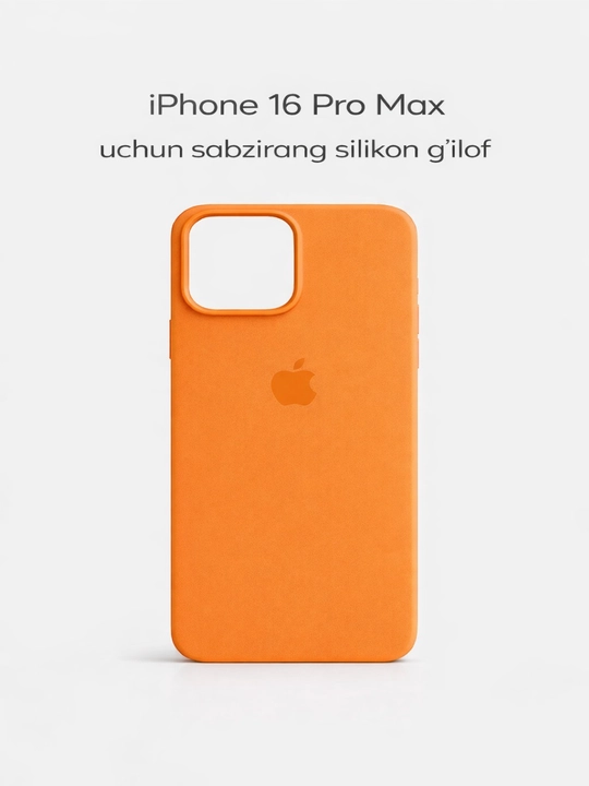 IPhone 17 / 16 / 15 / 14 / 13 / 12 Pro Maxlar uchun silikon g‘iloflar