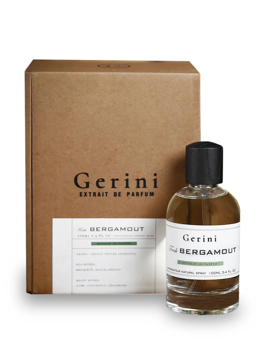 Gerini Extrait de Parfum 100ml–Bergamot,Vetiver,Mineral-uzoq saqlanadigan unisex atir - 