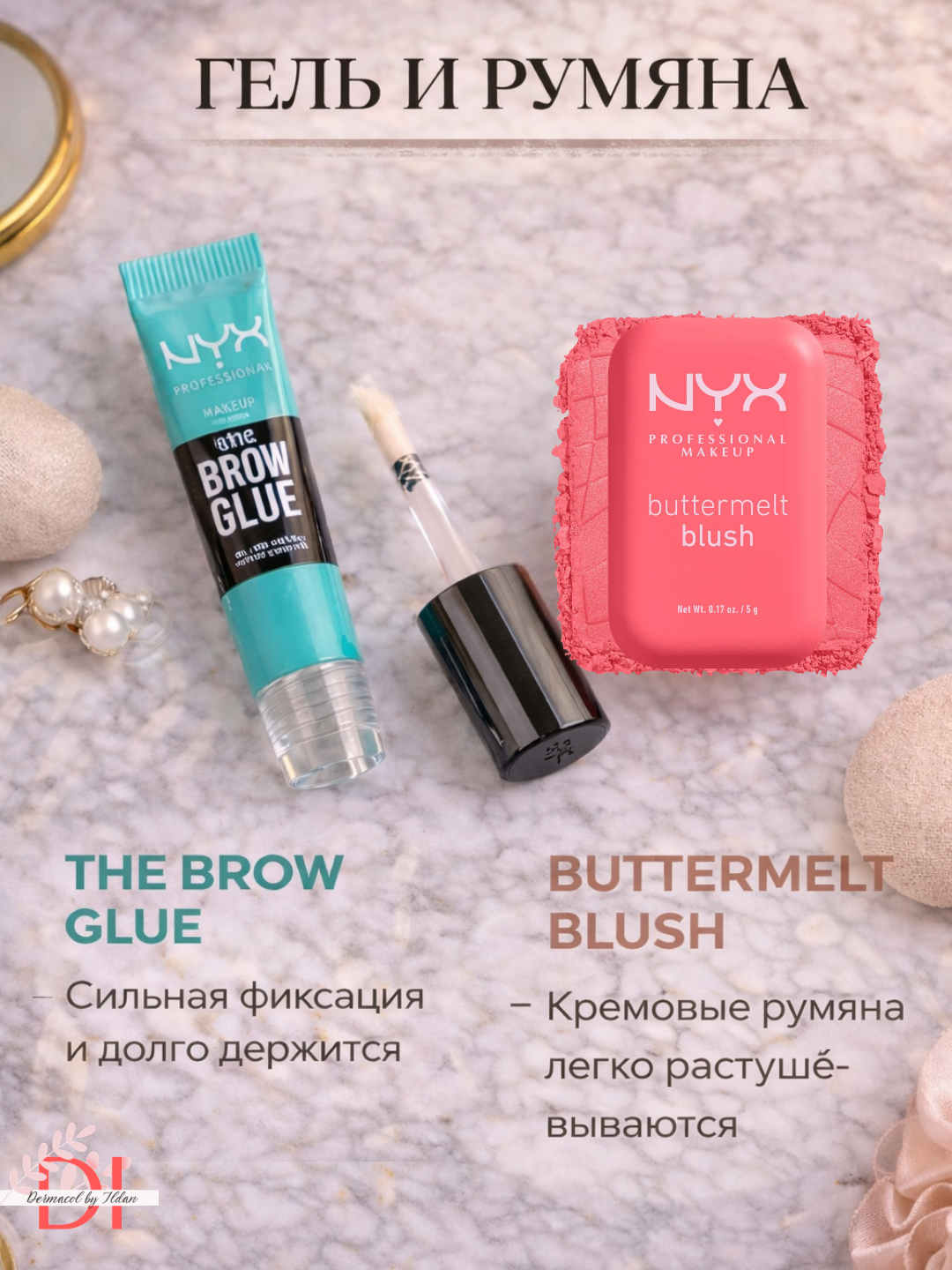 Подарочный набор NYX косметики для макияжа лица и губ с румянами и контуром