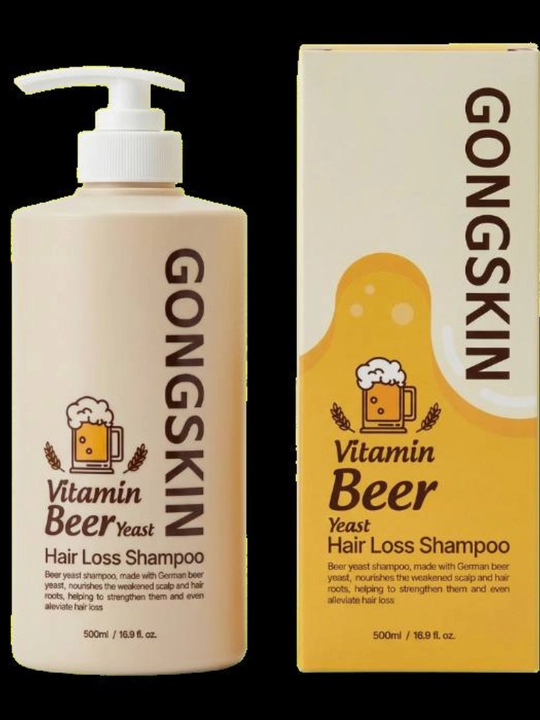 GONGSKIN Vitamin Beer Yeast Shampun–Soch To‘kilishiga Qarshi, O‘sishni Tezlashtiradi, 500 ml