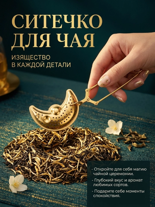 Сито ложка для заваривания чая, в форме сердца, чайника, полумесяца и звезды - 