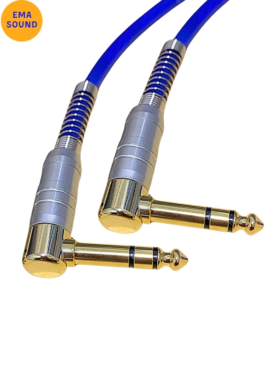 Gitara va sintezatorlar uchun 5 metr uzunlikdagi stereo va mono kabellar