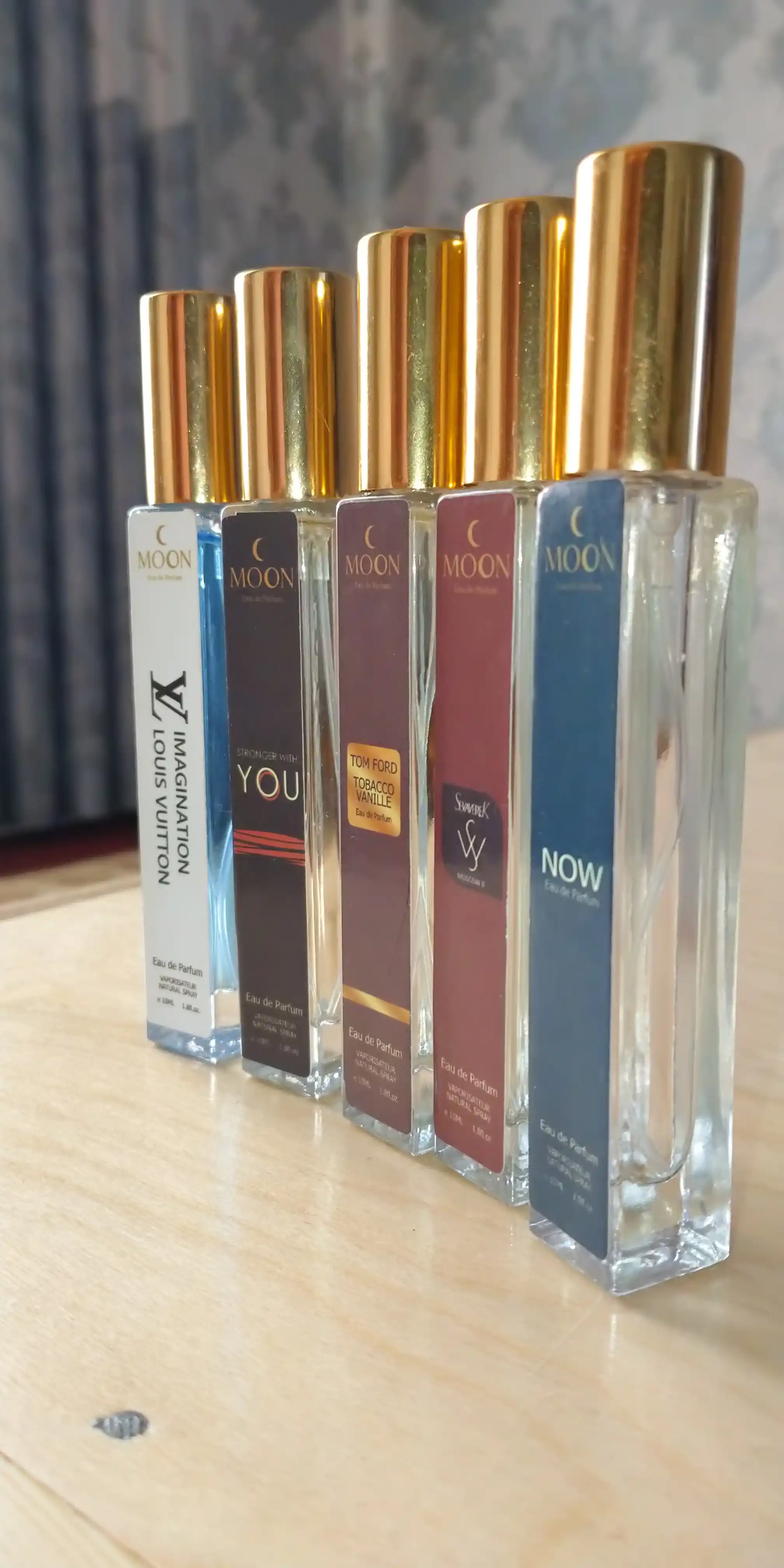 Набор мужских духов, Now, Imagination, Moskow 2, Tobacco Vanille, Stronger with You, 5в1