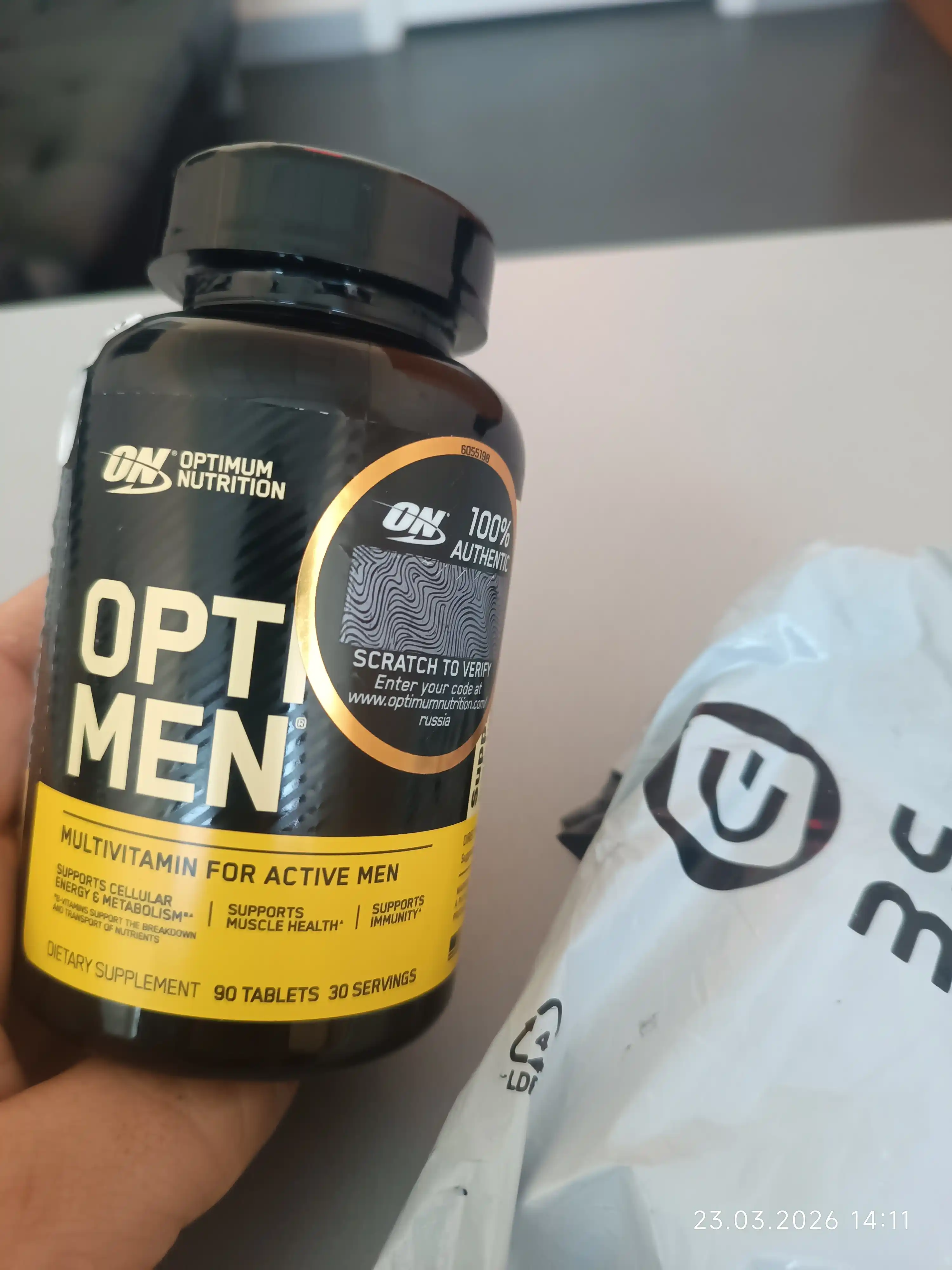 Vitamin-mineral kompleksi Opti men Optimum Nutrition Opti-men, 90 tabletkalar
