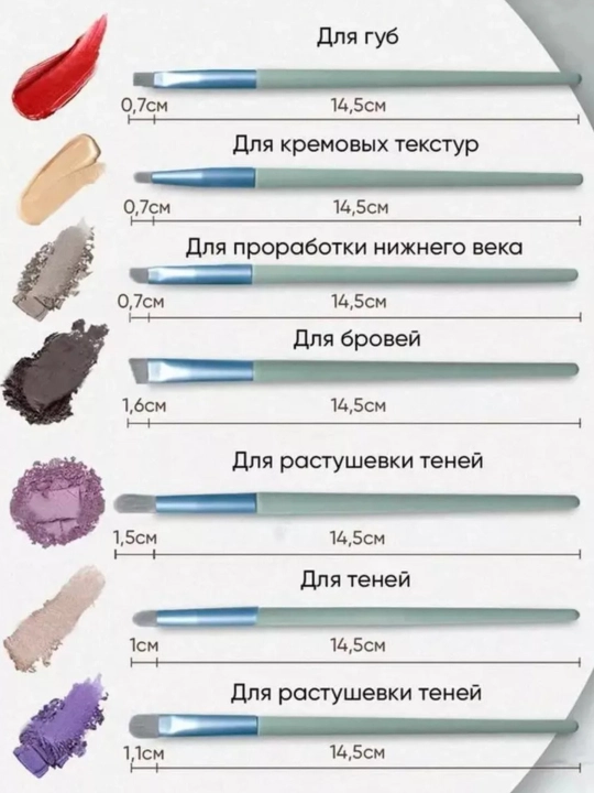 Набор кистей для макияжа 13 шт. Косметический подарочный набор для женщин