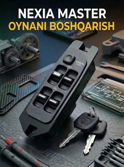 Блок управления стеклоподъемниками AVTOJON для Daewoo Nexia 1/2, водительский, 4 кнопки — ROYALPL-AVTAVTOJON