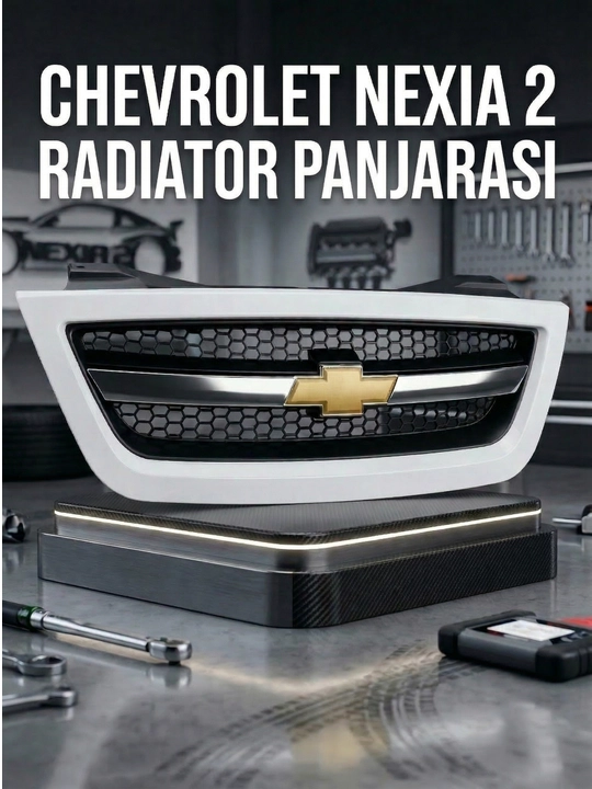 Chevrolet Nexia 2 uchun radiator panjarasi, oldi qoplama oblitsovka, plastikli - 