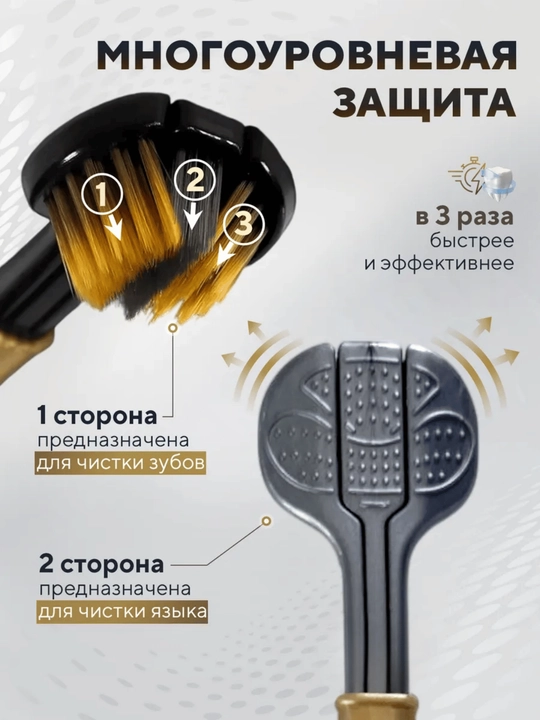 Мягкая зубная щетка (набор 2 шт)