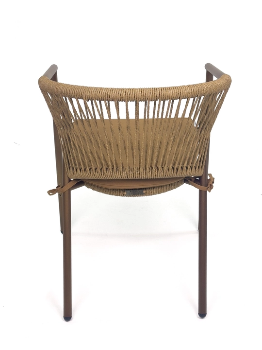 AIKO Apollo bog‘ kreslosi, uy va tashqi makon uchun, o‘tirgichli, rotang, 61 x 56 x 76 sm