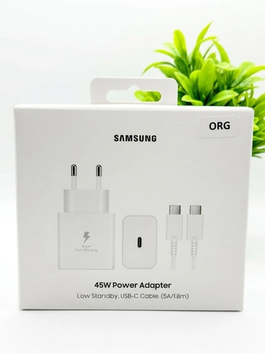 Samsung Super Fast Charging tarmog'ich quvvatlagichi (25W - 45W) + Type-C kabeli - 
