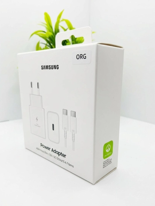 Samsung Super Fast Charging tarmog'ich quvvatlagichi (25W - 45W) + Type-C kabeli