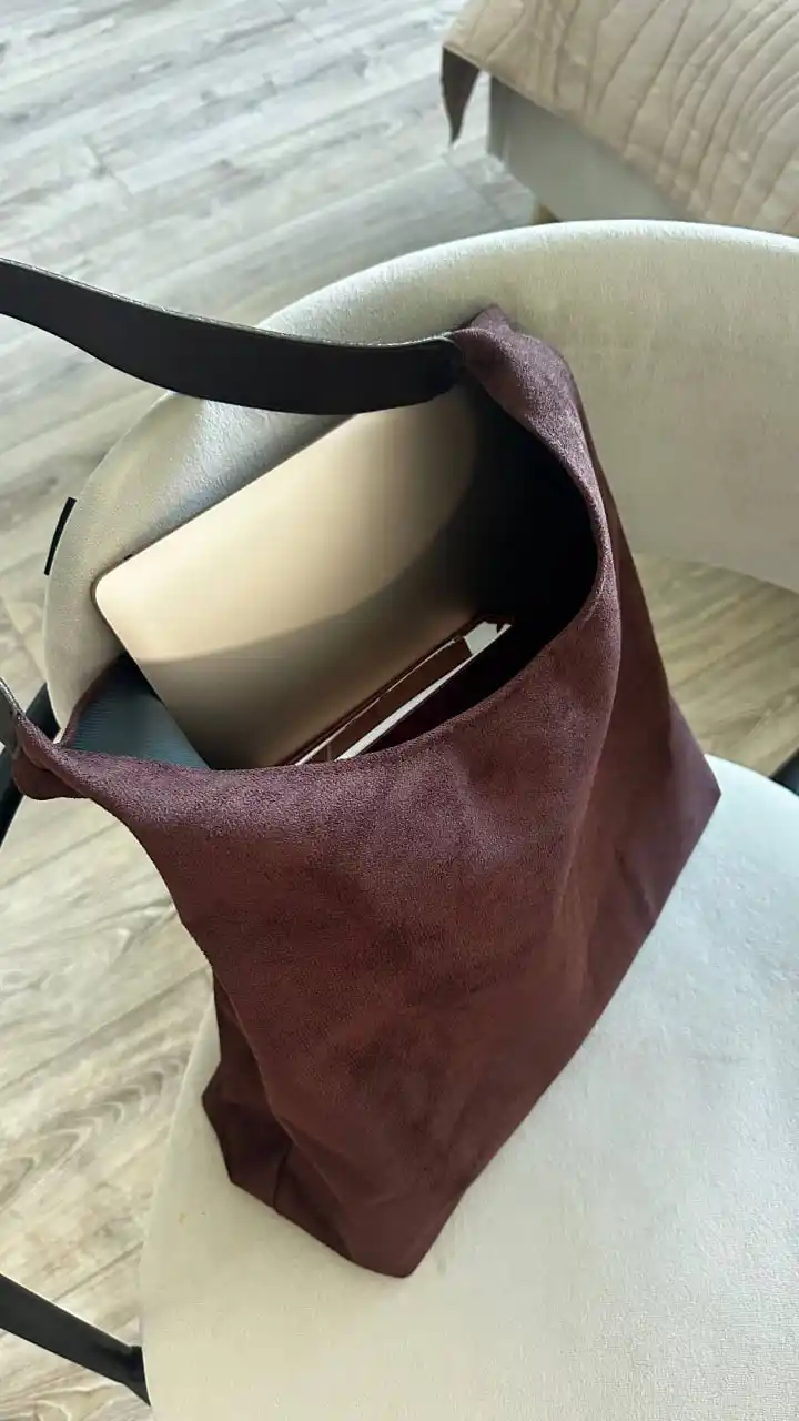 Maktab sumkasi, ayollar uchun, katta, xobo, retro uslubda, zamsh sumkasi, shopper, o‘qish uchun