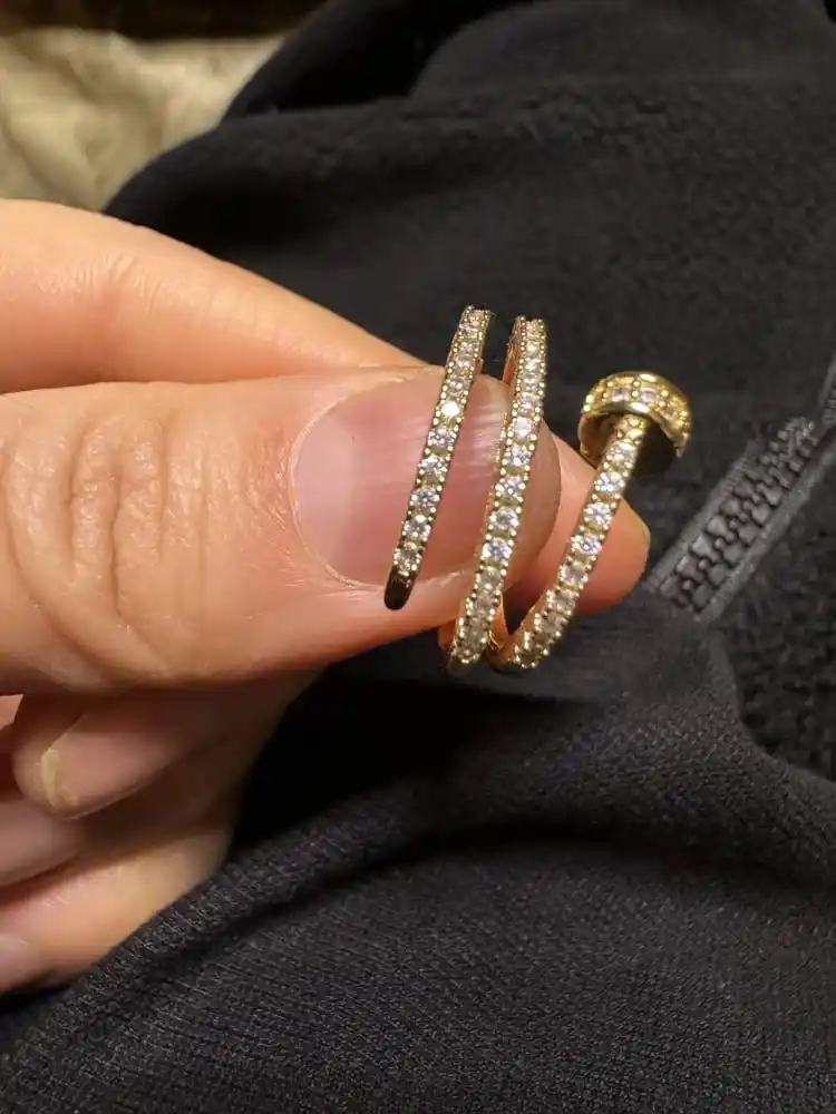 Кольцо женское гвоздь, в стиле картье, колечко гвоздик cartier