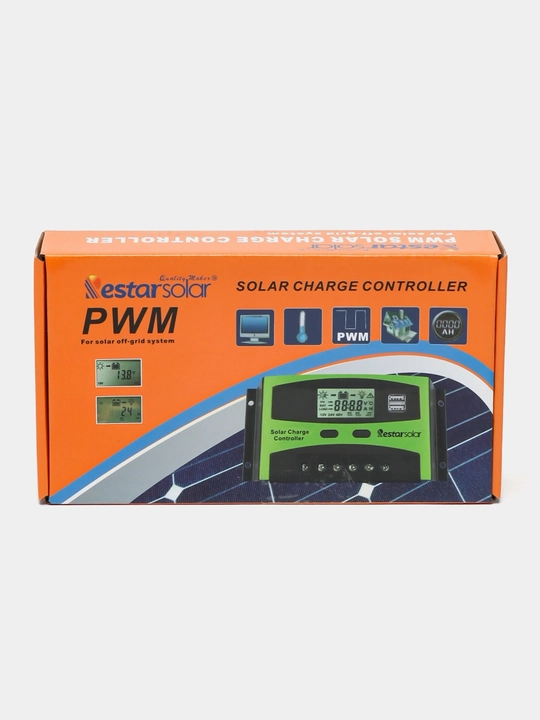 Контроллер для солнечной панели 50 А , 650/1300 Вт , USB, дисплей: LCD
