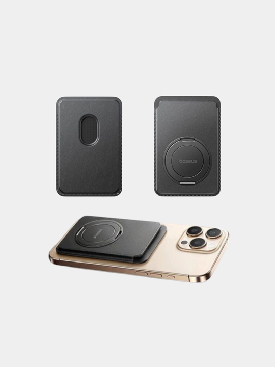 Magnitli hamyon tagligi Baseus modeli MagPro 3, Cosmic Black rangida