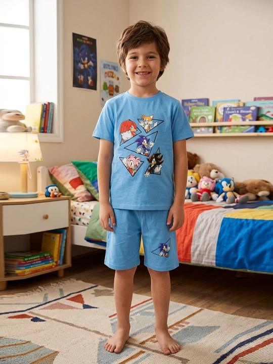 Детская футболка и шорты для мальчиков, 5-8 лет - 
