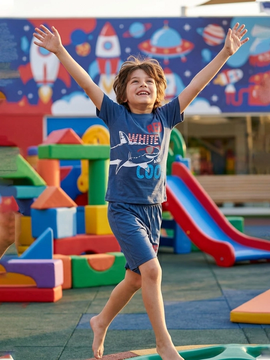 Детская футболка и шорты для мальчиков, 5-8 лет - 
