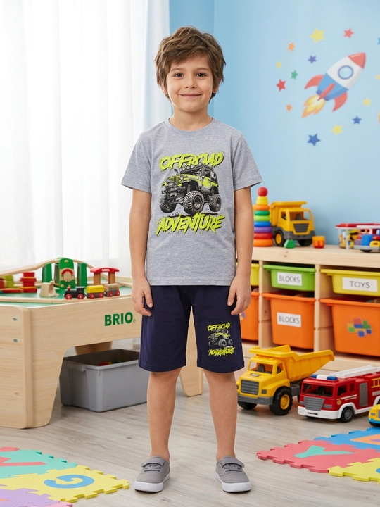 Детская футболка и шорты для мальчиков, 5-8 лет - 