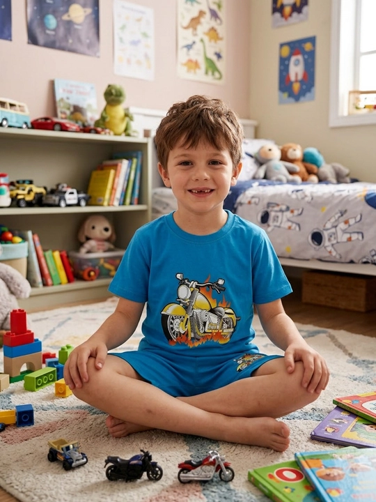 Детская футболка и шорты для мальчиков, 5-8 лет - 