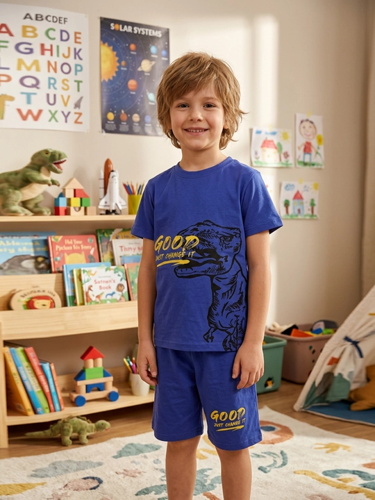 Детская футболка и шорты для мальчиков, 5-8 лет - 