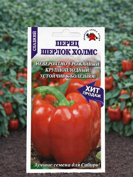 Семена перец Шерлок Холмс Золотая сотка Алтая - 