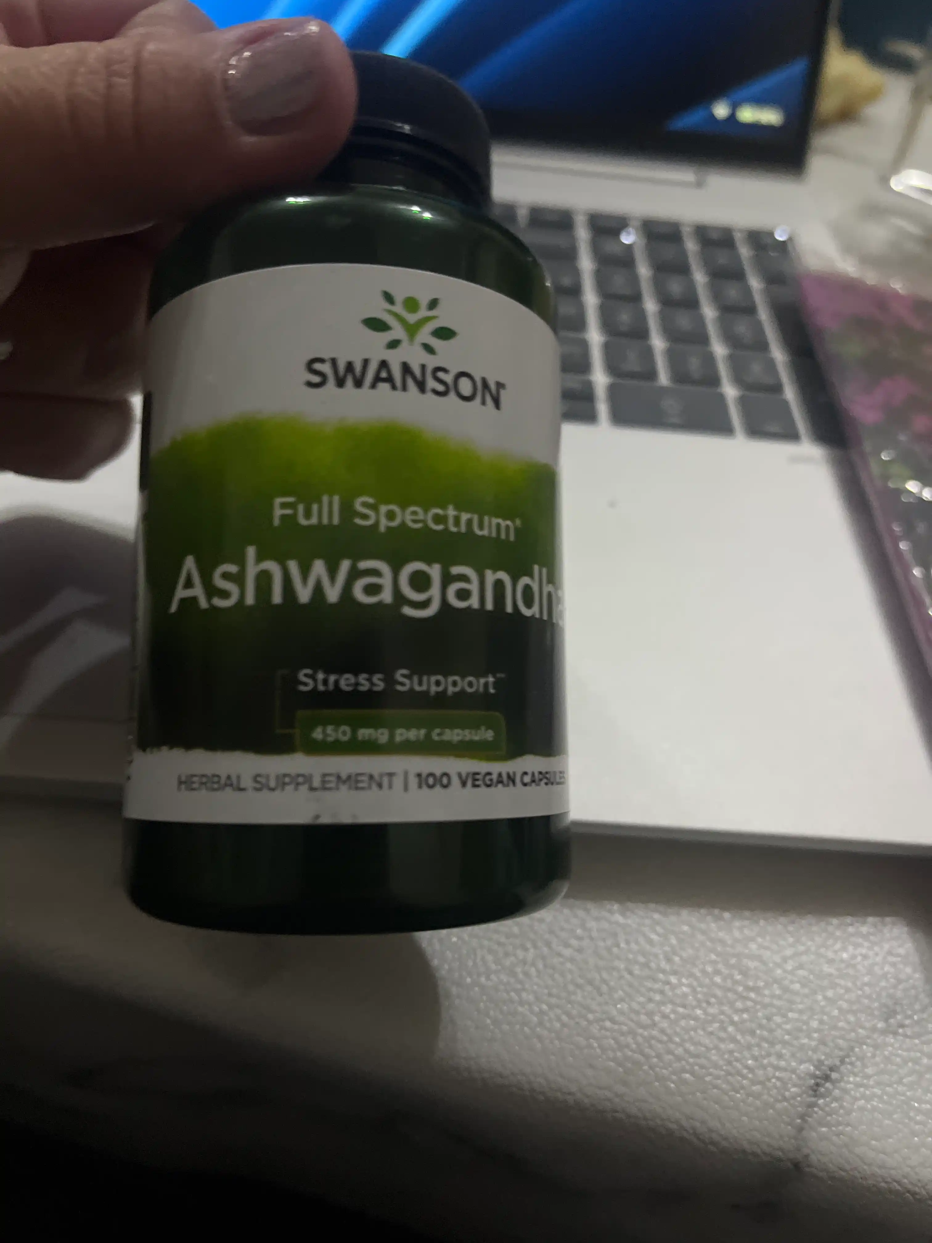 Swanson Ашваганда 450 мг, 100 капсул