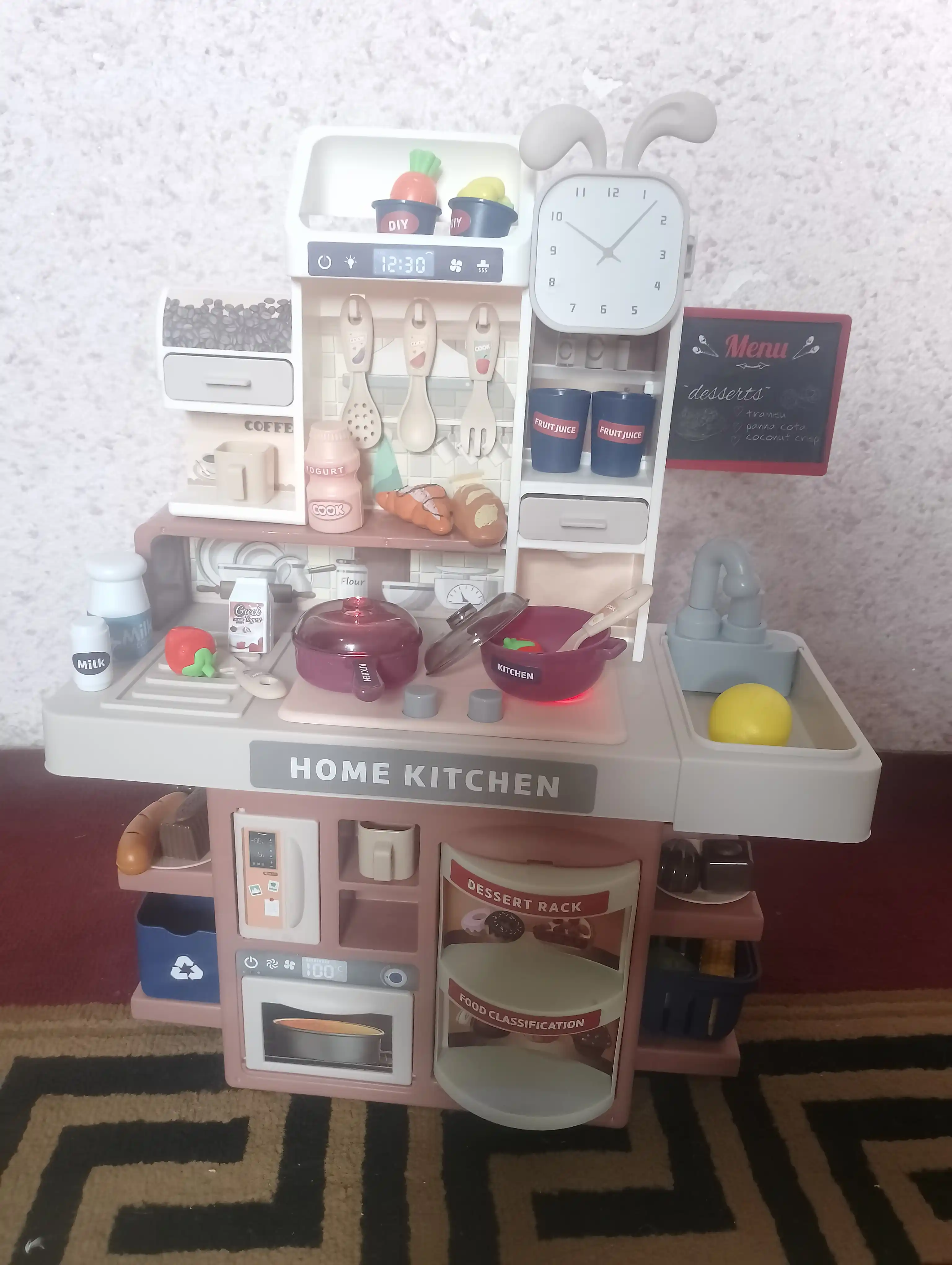 Детская кухня, вода, посуда, игровой кухонный чемодан для девочек