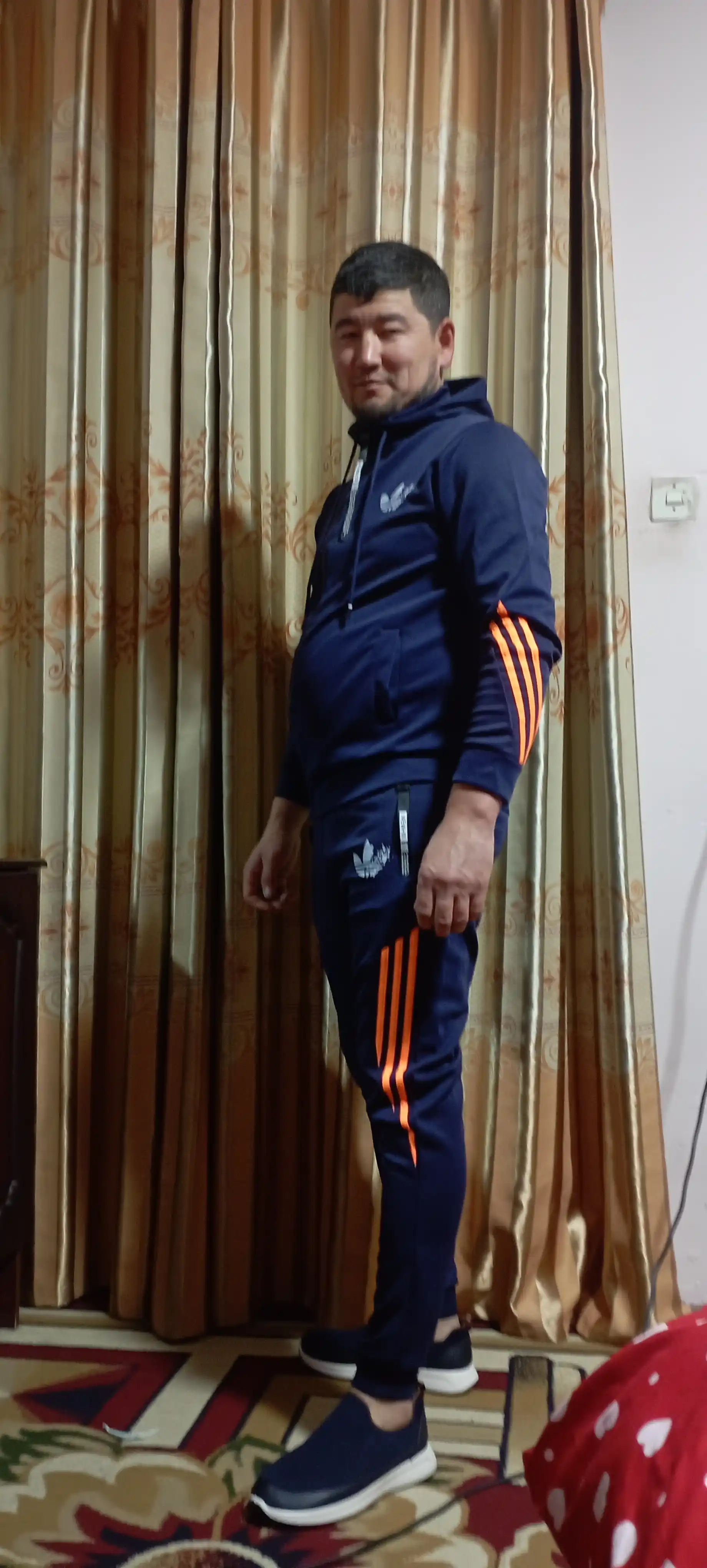 Erkaklar sport kostyumi, ikki qismli, S-3XL o'lchamlari
