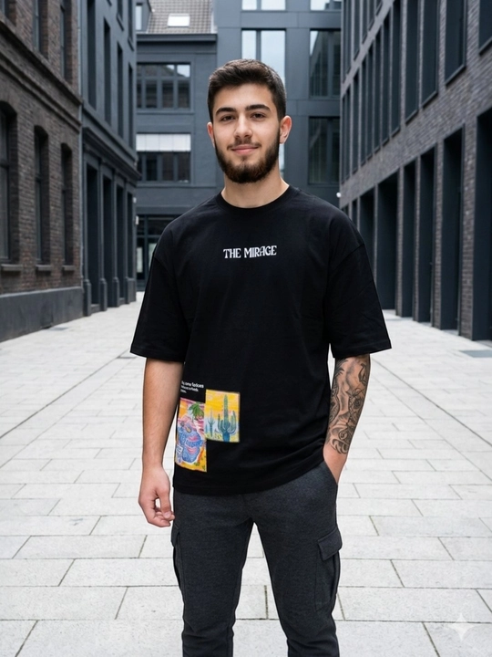 Futbolka Oversize print - 