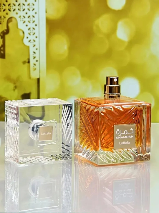 Parfyumlangan suv Lattafa Khamrah, 100 ml, Sharqona shirinlik