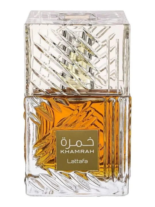 Parfyumlangan suv Lattafa Khamrah, 100 ml, Sharqona shirinlik