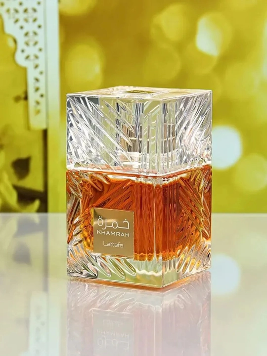 Parfyumlangan suv Lattafa Khamrah, 100 ml, Sharqona shirinlik