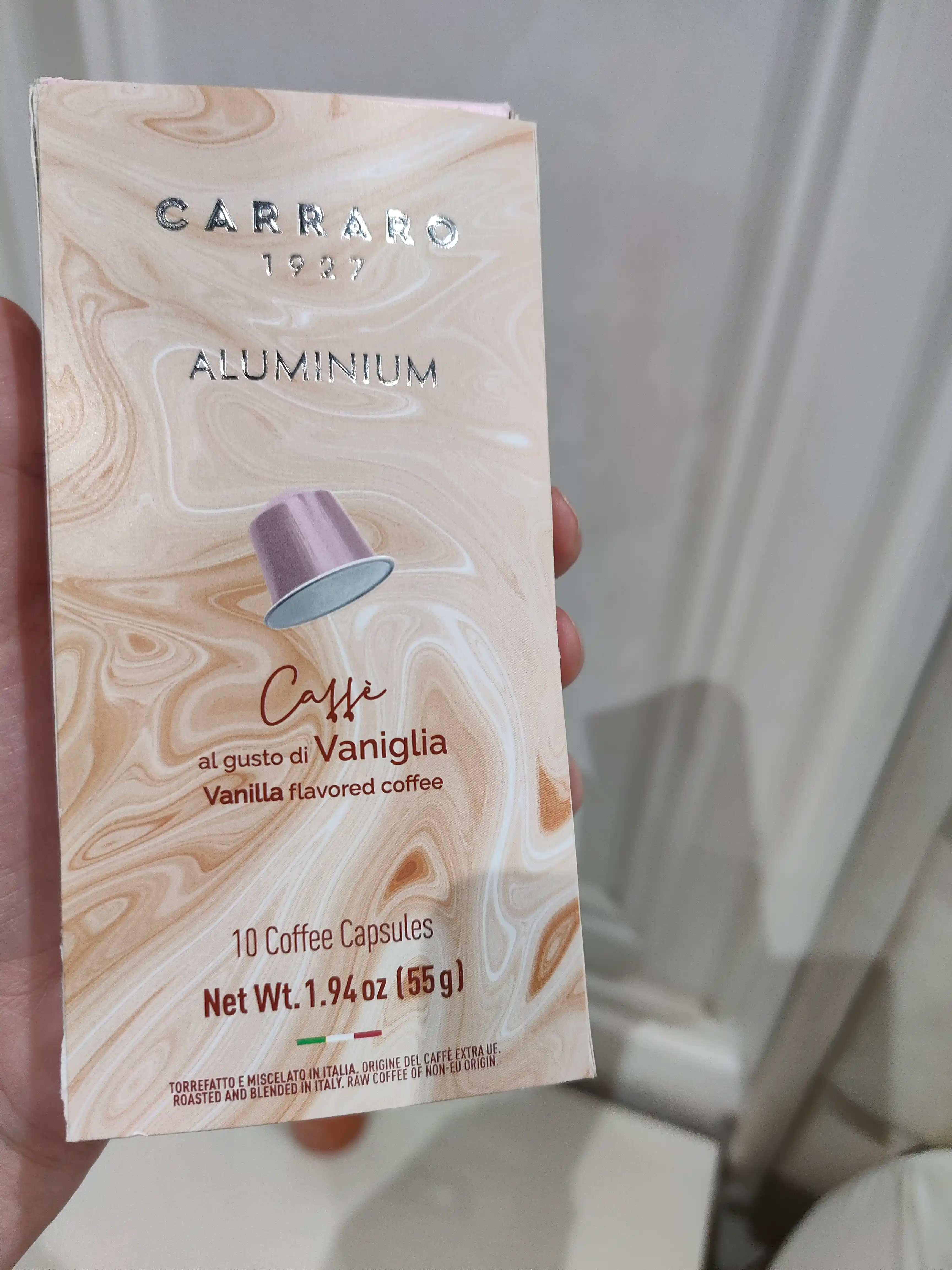 Vanil aromali Carraro Vaniglia kapsulali qahva