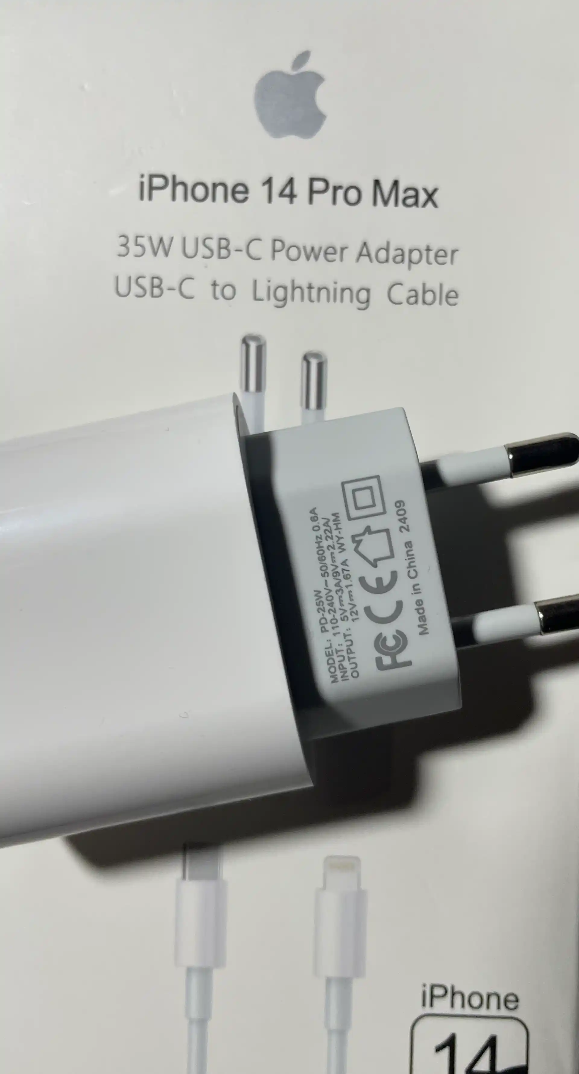 Зарядное устройство для iPhone — адаптер 35W Type-C быстрая зарядка + кабель