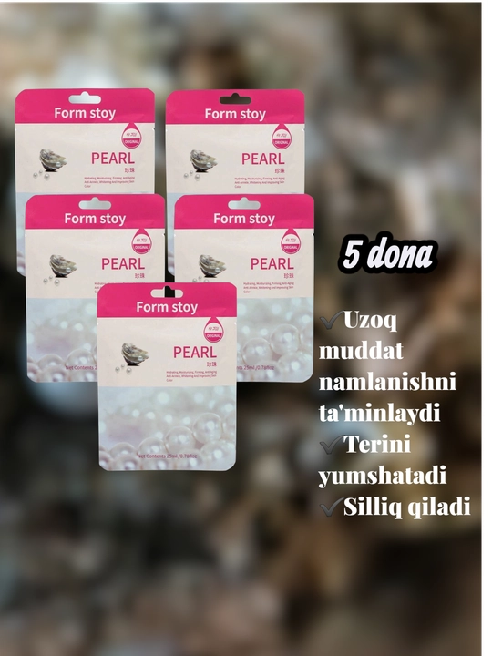 Mato yoshartiruvchi yuz maskalari to'plami, 5, 6 va 10 dona to'plamlar - 