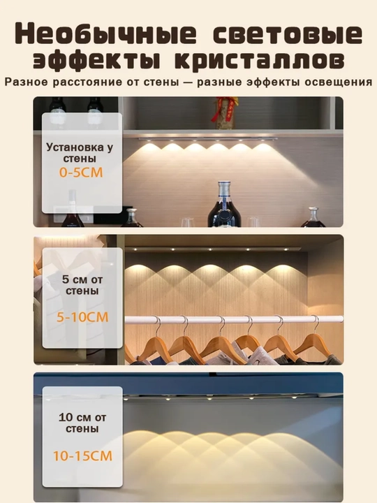 Yorug‘lik diodli va sariq rangli, harakat sensoriga ega, 3 rejimli simsiz lampa