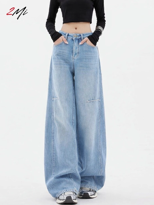Ayollar uchun keng jinsi shimlar, erkaklar uchun BAGGY jinsi Y2K uslubida,bo‘sh,keng,S-3XL