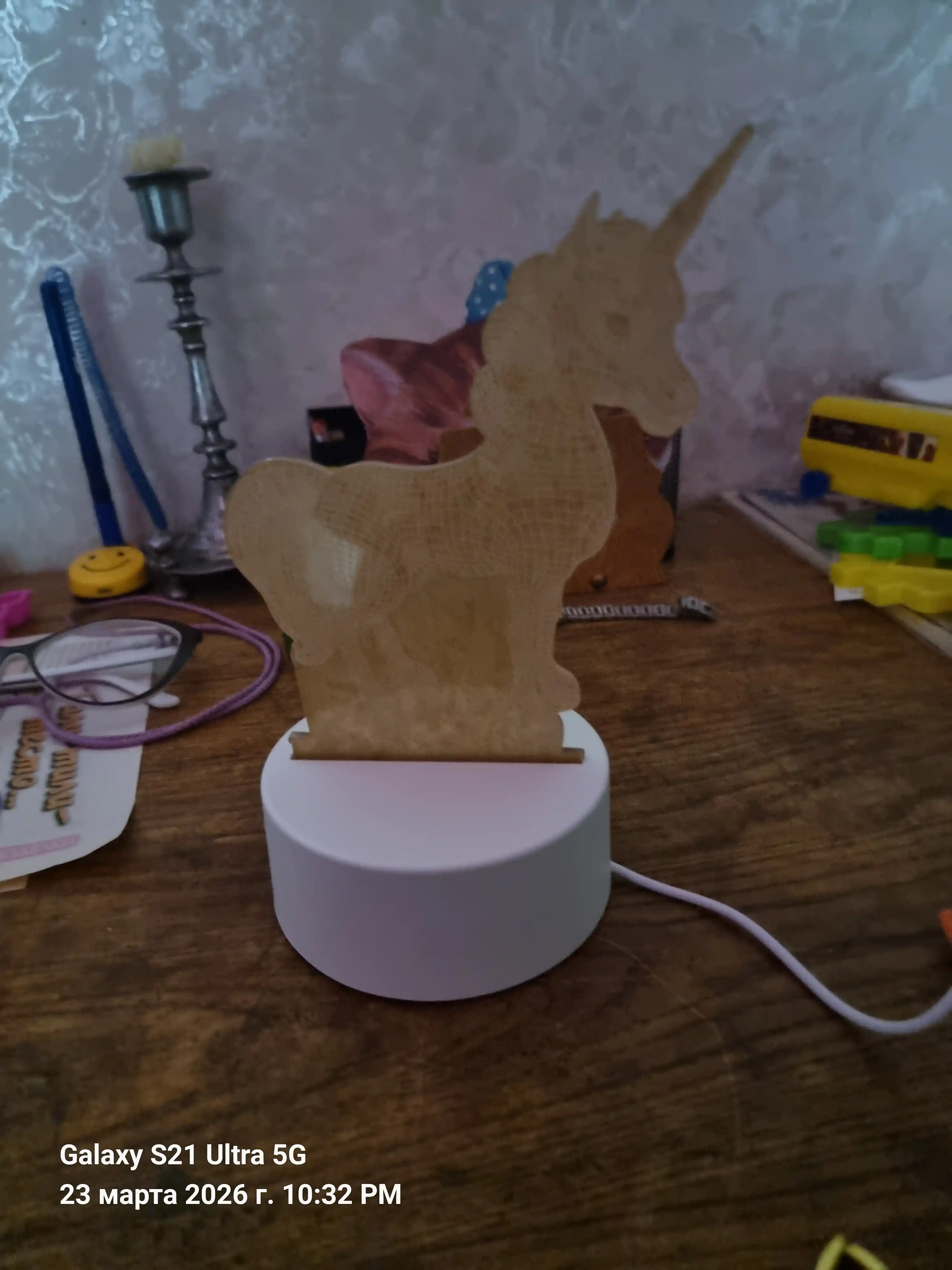 3D chiroq LED tungi chiroq, USB, 15 turdagi