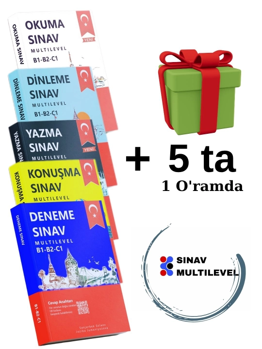 Книга Sinav Multilevel, Dinleme, Okuma, Yazma, Konusma турецкого языка для CEFR B1, B2, C1 - 