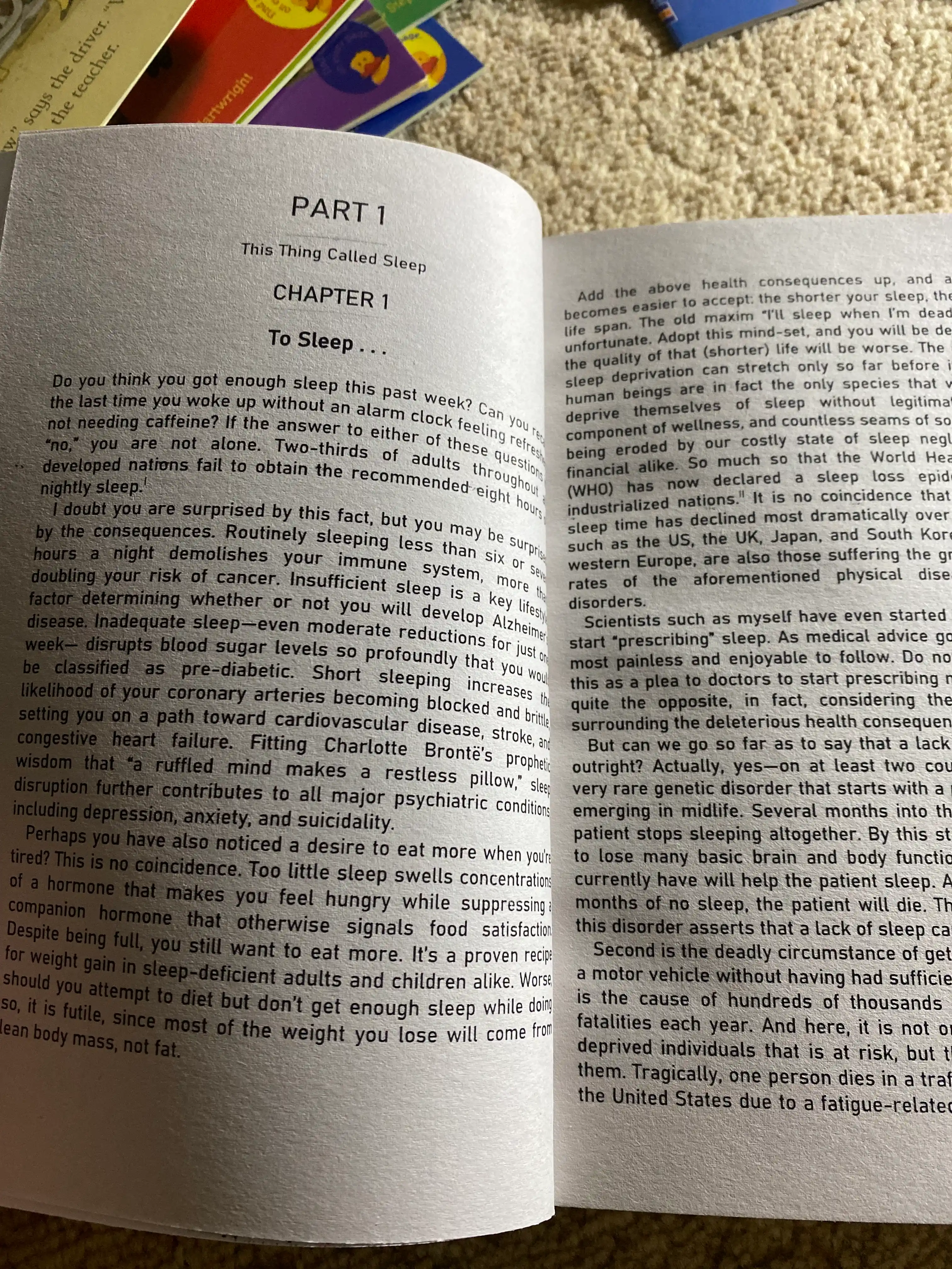 Why We Sleep, Matthew Walker