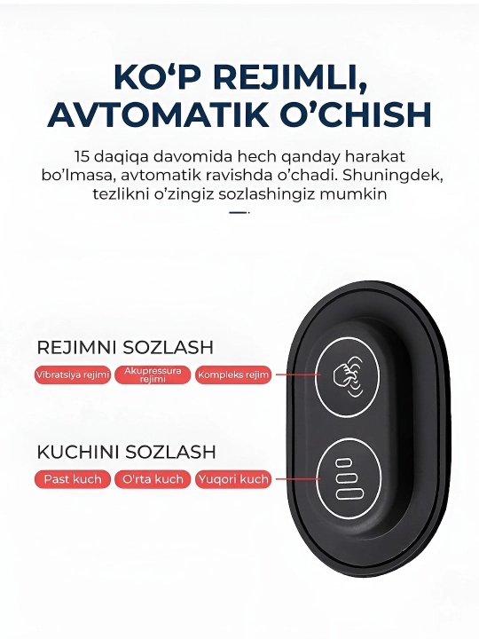 Ortopedik qulaylikka ega bosh va bel uchun avtomobil massaj yostiqlari to‘plami