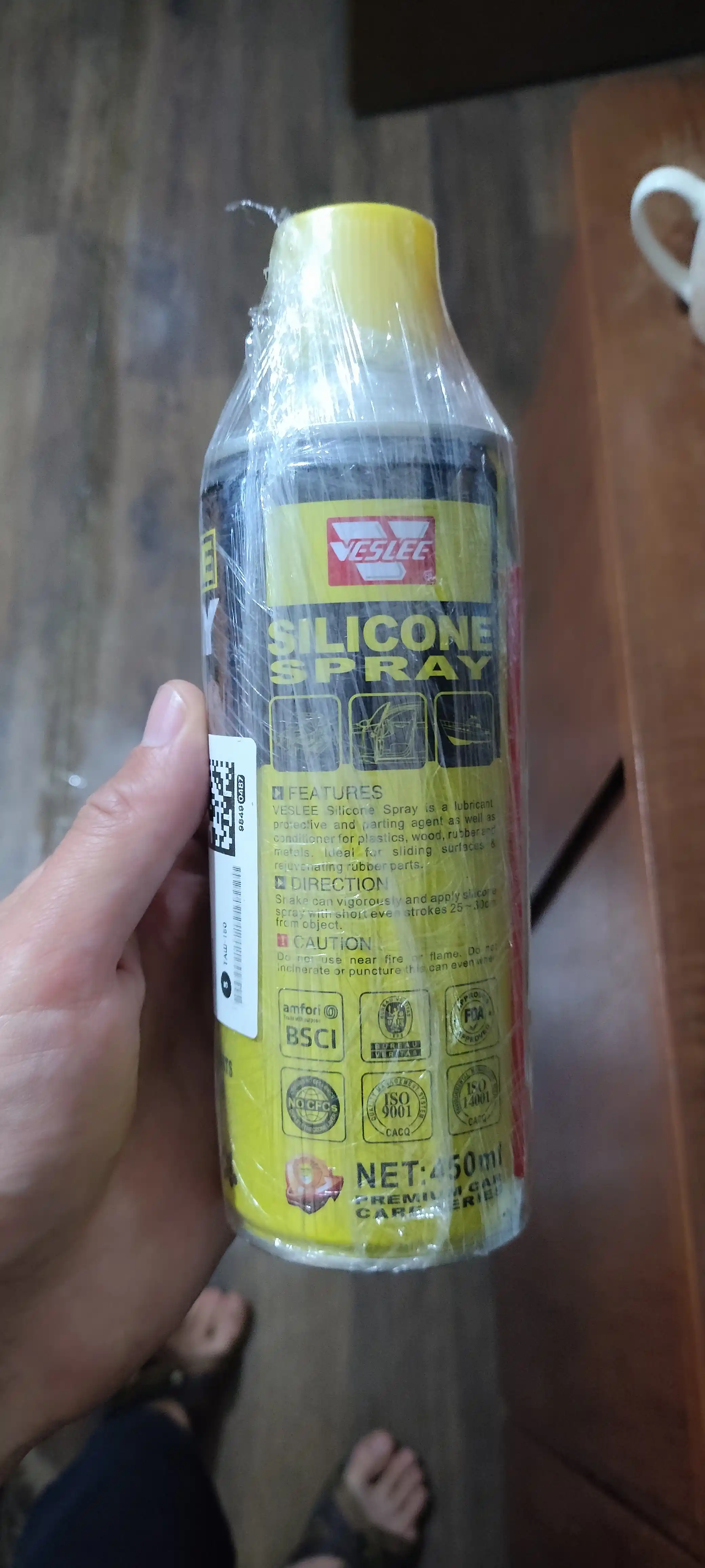Avtomobil uchun silikon moylash aerozol spreyi, 450 ml