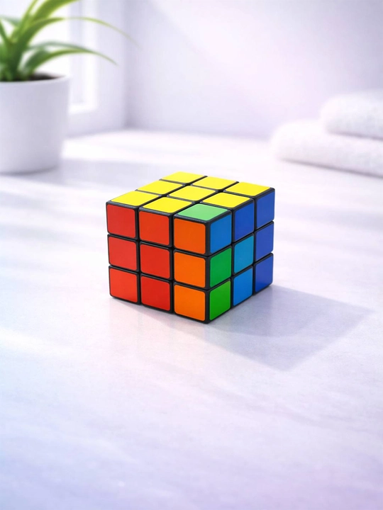 Kubik Rubik 3x3 boshqotirma kubigi, rangli, bolalar va kattalar uchun - 